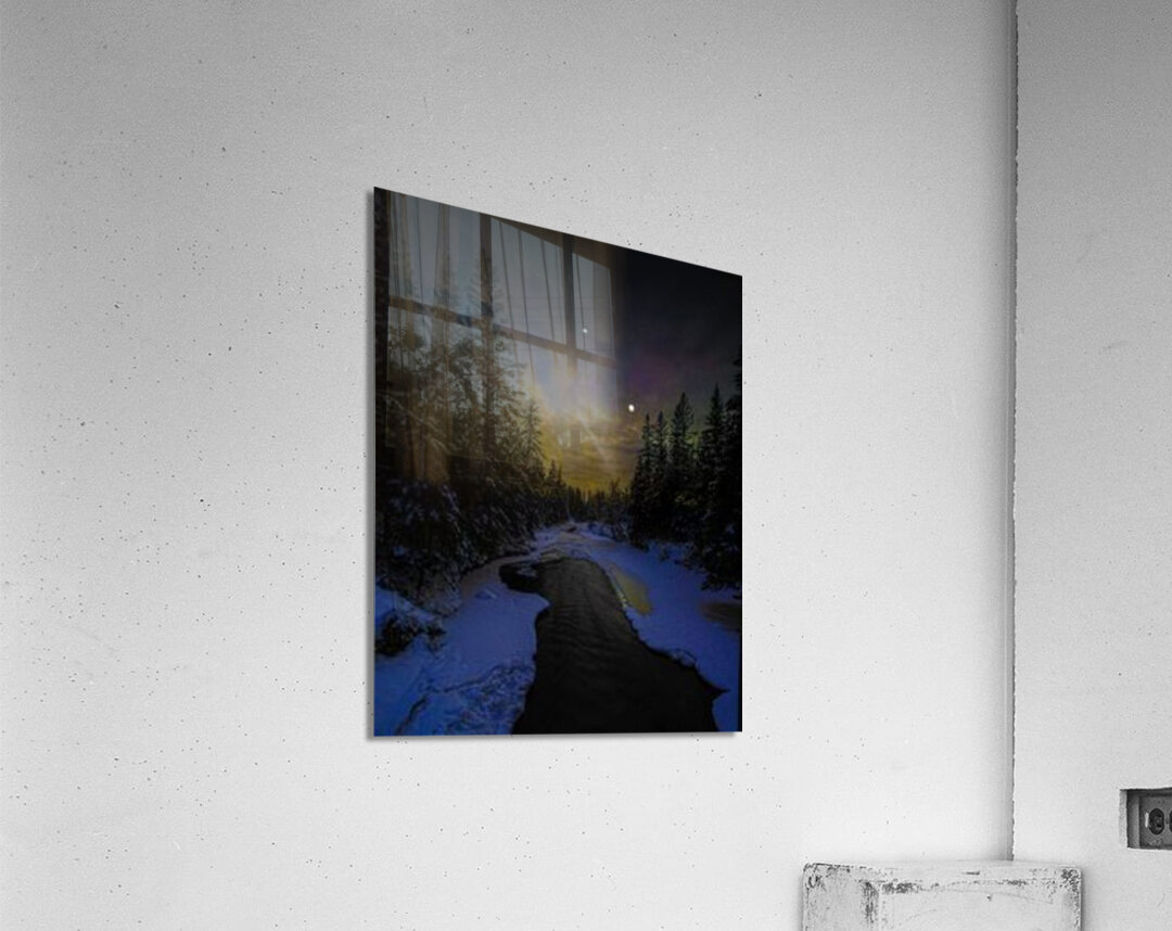 Distress River Acrylic Print