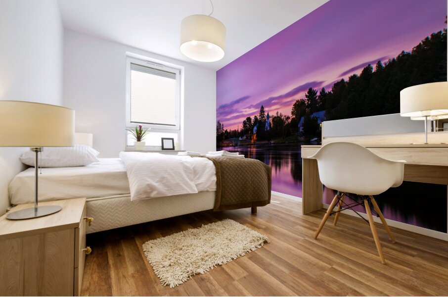 Sunrise over Magnetawan Mural print