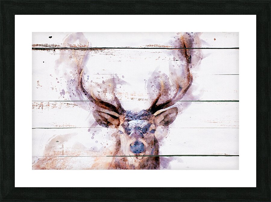 elk2 wc Picture Frame print