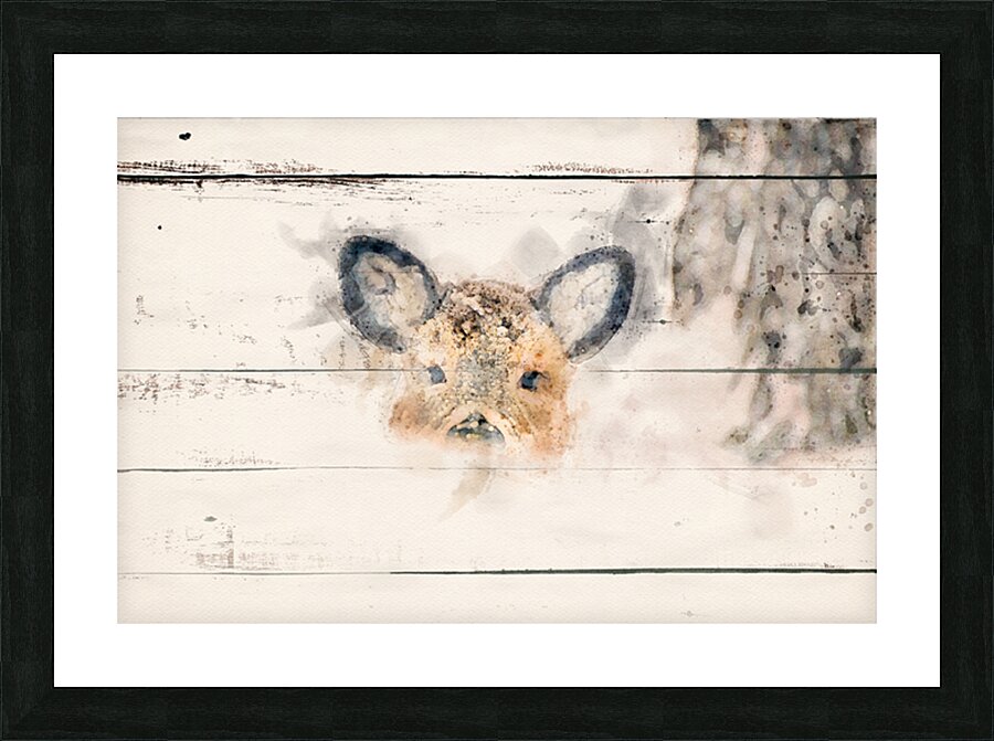 Abstract Deer Picture Frame print