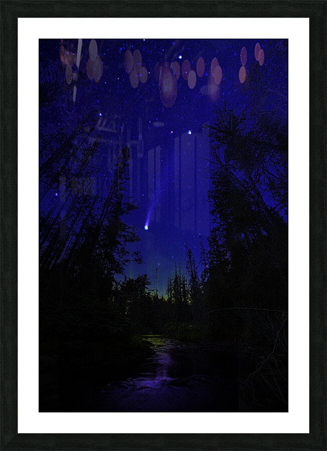 comet  Picture Frame print