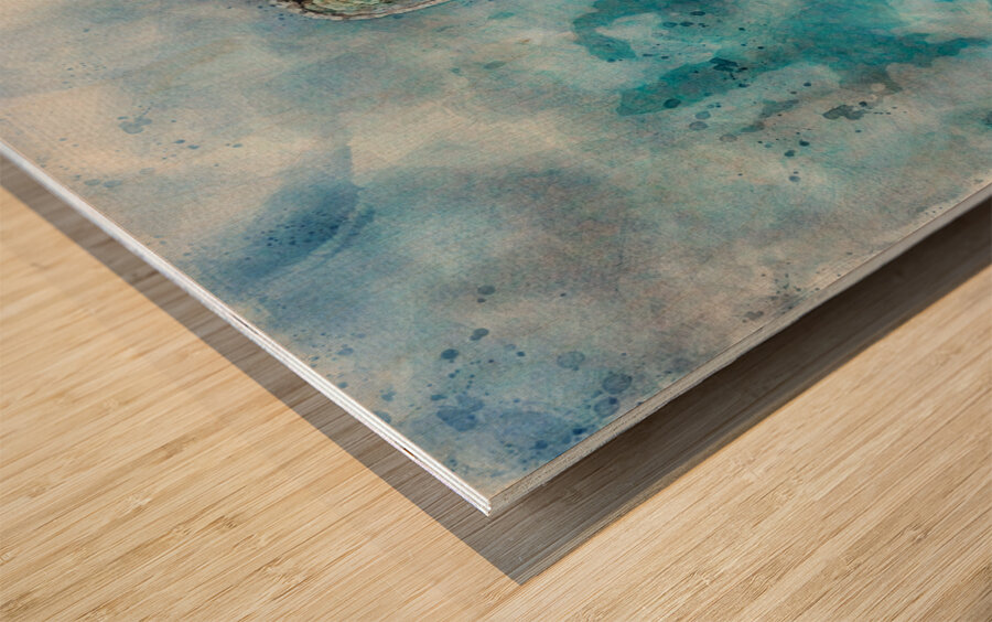 jbs 5420 owl abstract Wood print