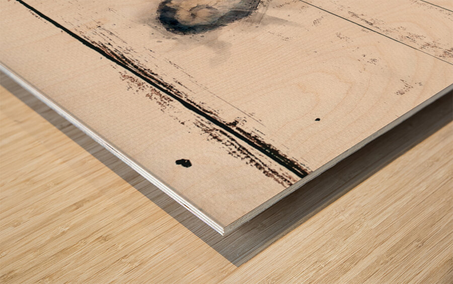 Abstract Deer Wood print