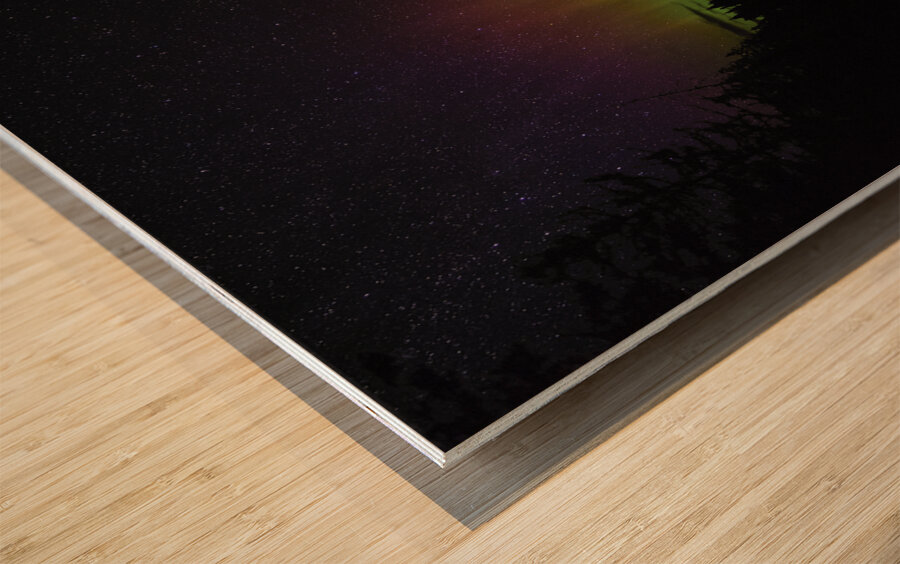 swamp light Wood print